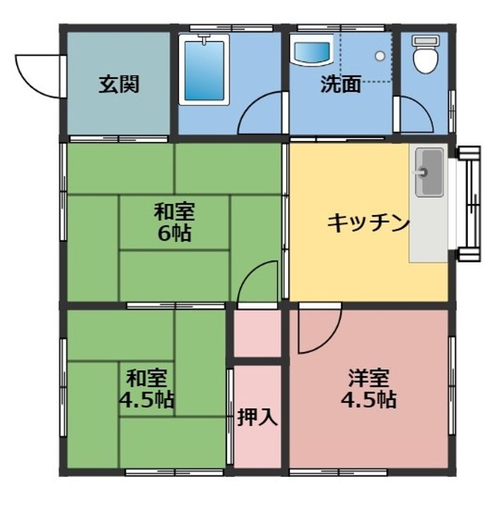 茨城県石岡市南台1(一戸建)の賃貸物件の間取り