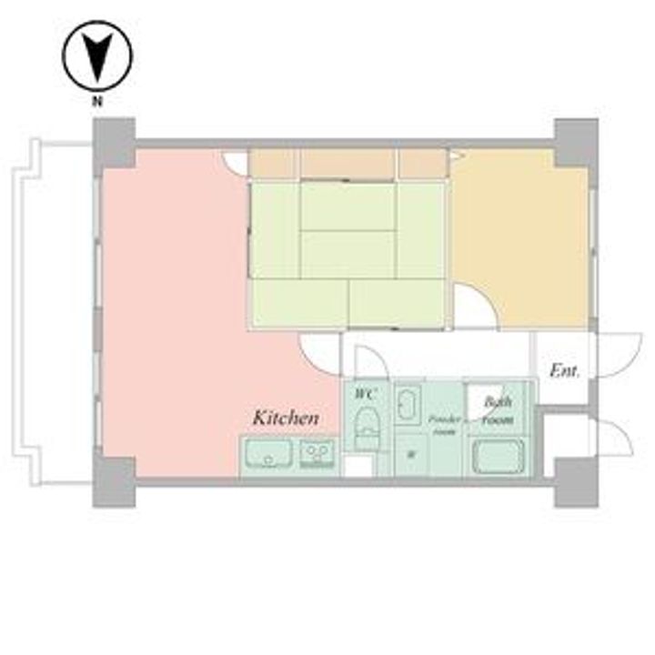 大阪府大阪市城東区鴫野西4(マンション)の賃貸物件の間取り