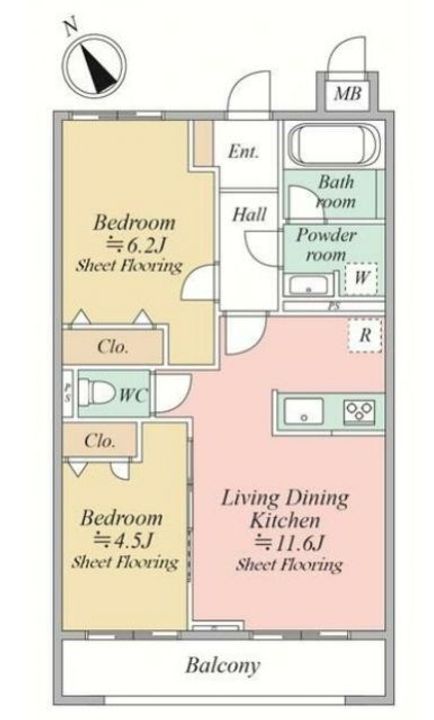 埼玉県上尾市川1(アパート)の賃貸物件の間取り
