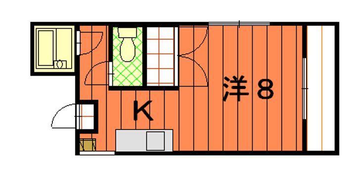 鹿児島県鹿児島市荒田1(マンション)の賃貸物件の間取り