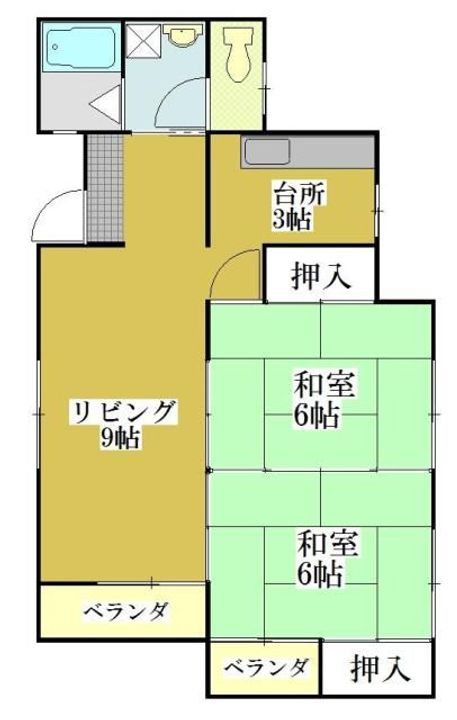 コーポエーワン A棟の間取り