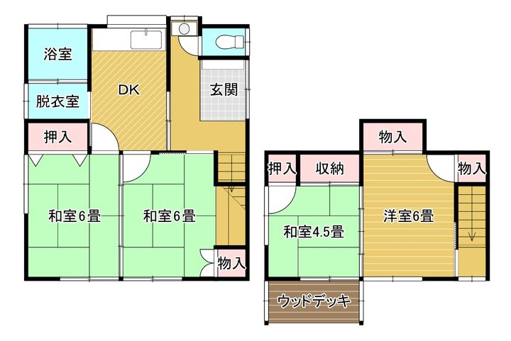 新潟県新潟市中央区姥ケ山5(一戸建)の賃貸物件の間取り