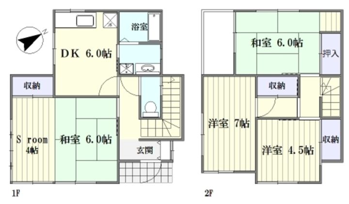 神奈川県川崎市多摩区寺尾台1(一戸建)の賃貸物件の間取り