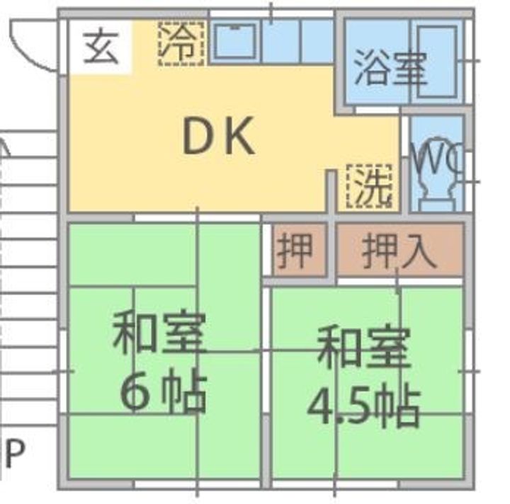 第二エンゼルコーポの間取り