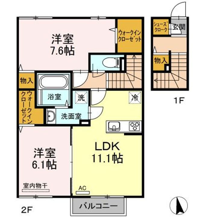 エクセル Vの間取り
