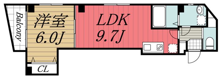 千葉県千葉市中央区今井3(マンション)の賃貸物件の間取り
