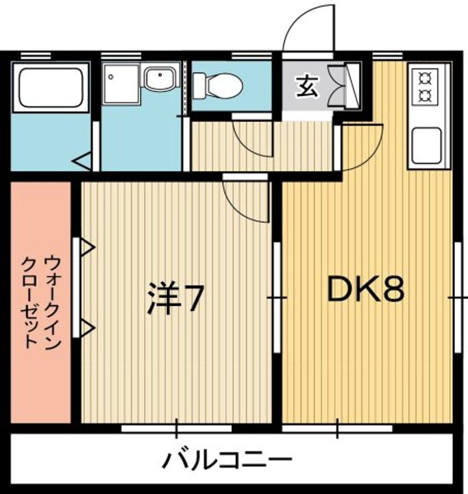高知県高知市南御座(マンション)の賃貸物件の間取り