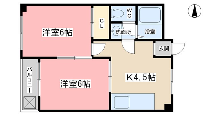メゾン竹生の間取り
