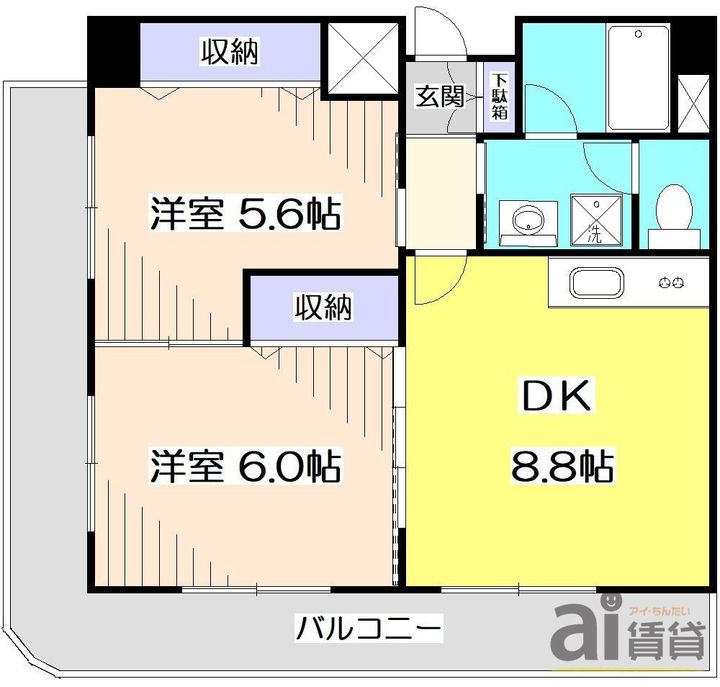 東京都練馬区東大泉1(マンション)の賃貸物件の間取り