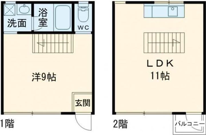 栃木県宇都宮市宮原1(アパート)の賃貸物件の間取り