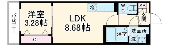 プラセル検見川の間取り