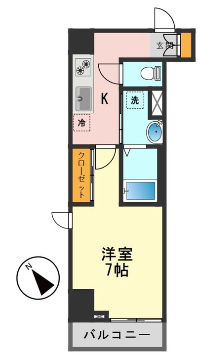 東京都葛飾区新小岩2(マンション)の賃貸物件の間取り