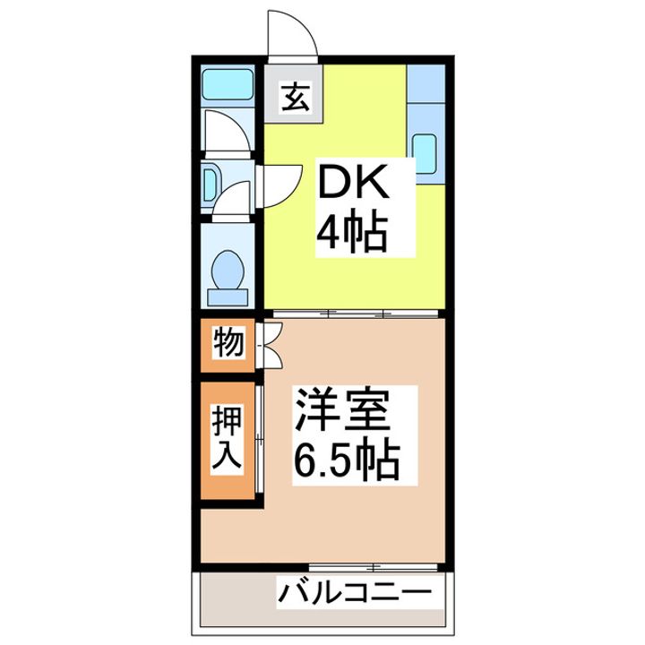 大西APの間取り