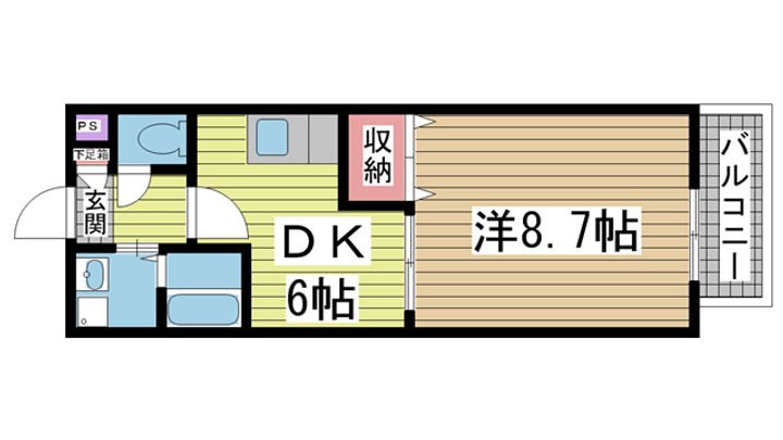 シャルマン御屋敷通の間取り