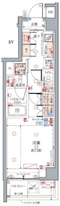 クレヴィスタ亀戸Vの間取り