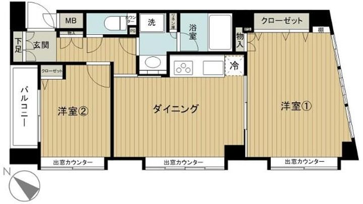 エルミタージュ荻窪の間取り