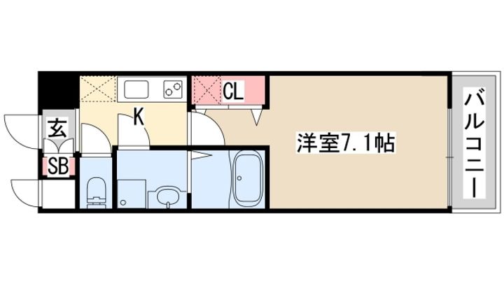 アドバンス三宮シュロスの間取り