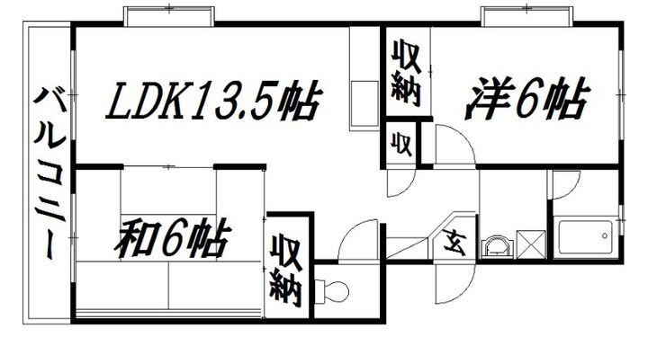 静岡県浜松市中央区飯田町(マンション)の賃貸物件の間取り