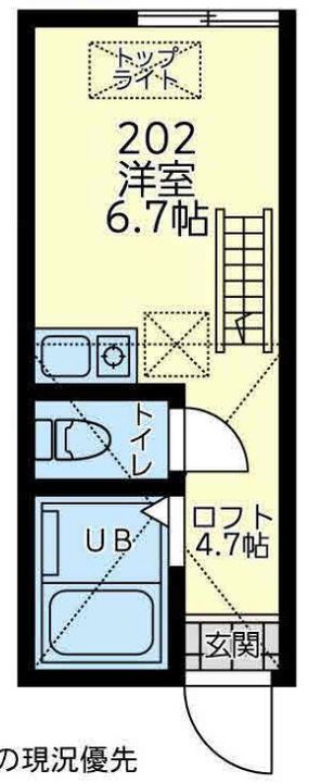 神奈川県横浜市保土ヶ谷区岩間町2(アパート)の賃貸物件の間取り