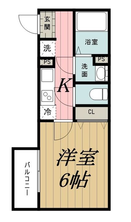 千葉県千葉市中央区亀井町(アパート)の賃貸物件の間取り