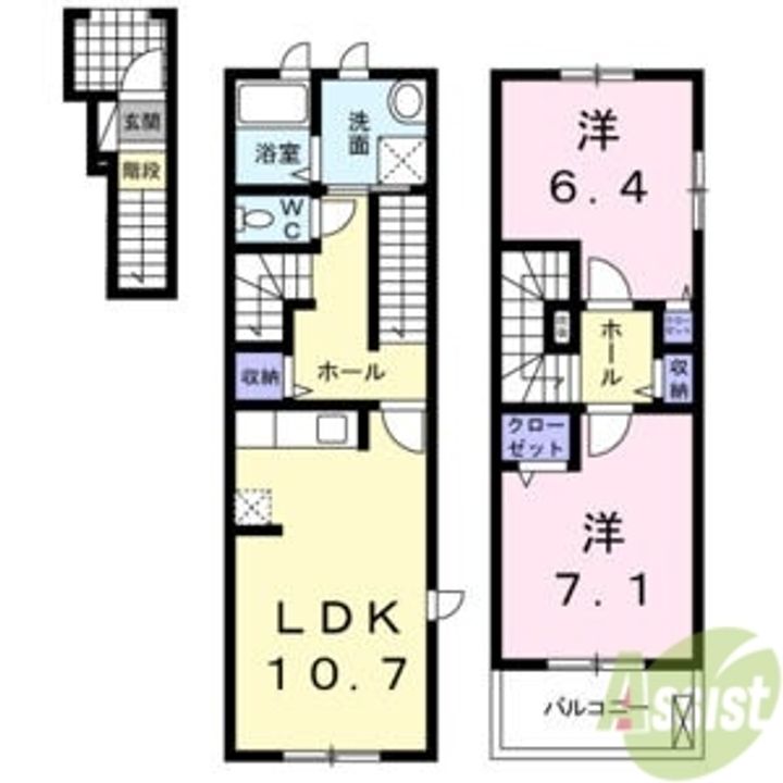 ヴィラシュエットの間取り