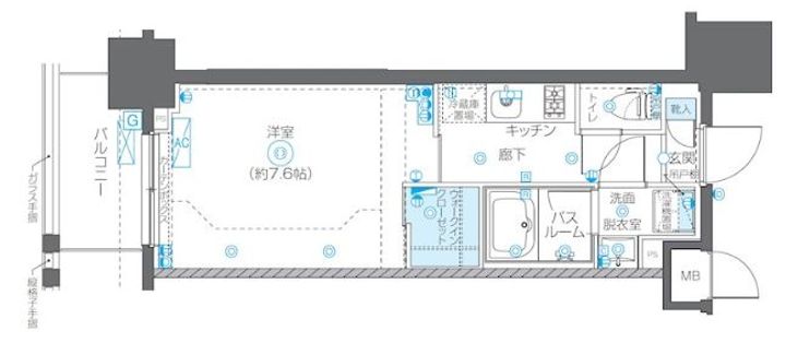 ZOOM秋葉原EASTの間取り