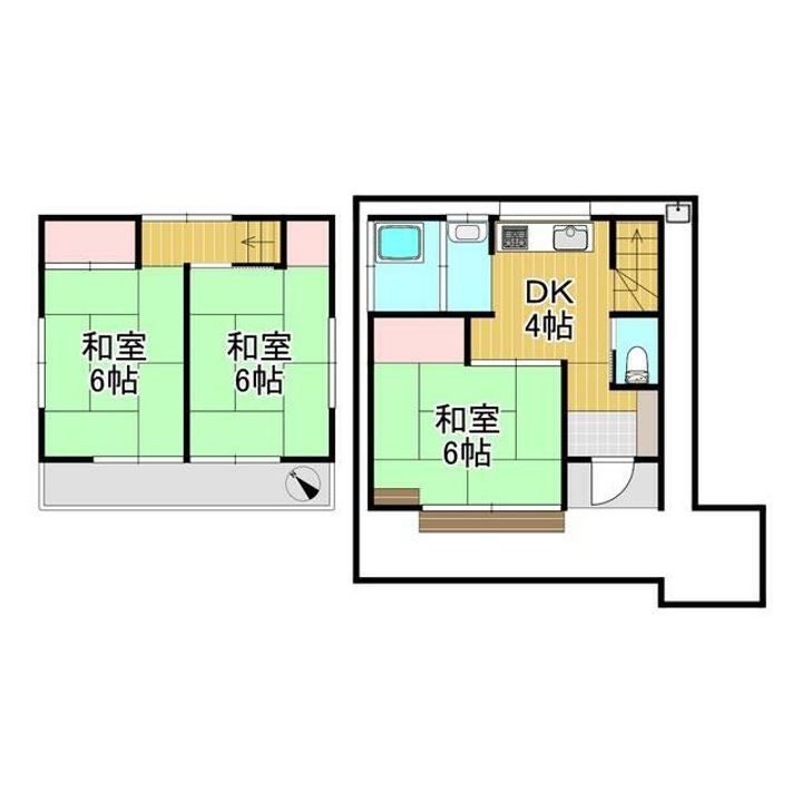 埼玉県越谷市大字上間久里(一戸建)の賃貸物件の間取り
