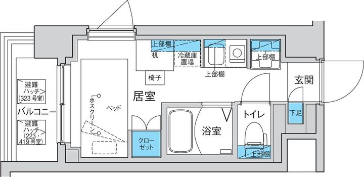 東京都板橋区赤塚新町2(マンション)の賃貸物件の間取り