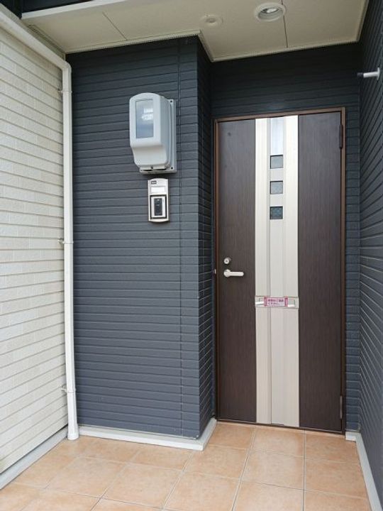 クレール石田の玄関