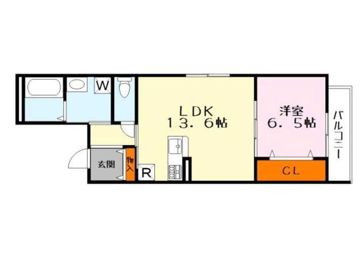 ビエノス焔魔堂の間取り