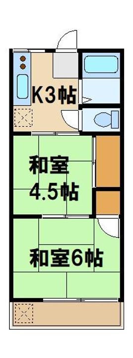 メゾンむさしやの間取り