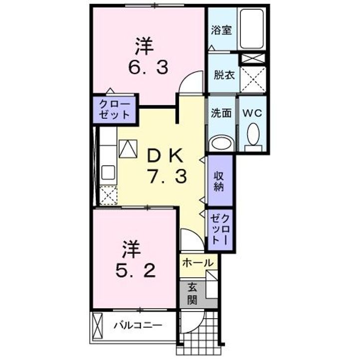 プティボヌールIIの間取り