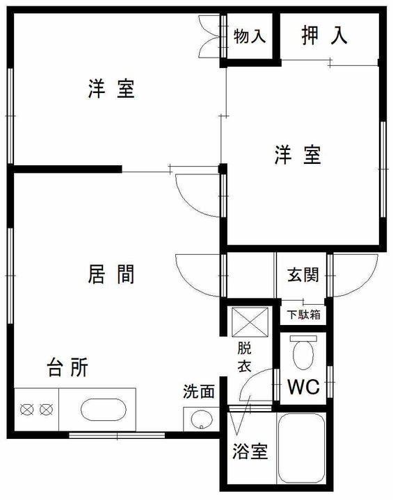 北海道旭川市忠和四条5(一戸建)の賃貸物件の間取り