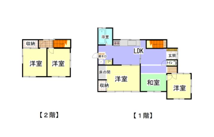 栃木県足利市大久保町(一戸建)の賃貸物件の間取り