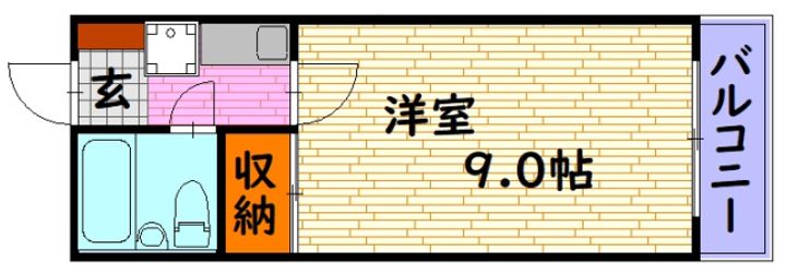 広島県三次市十日市南2(マンション)の賃貸物件の間取り
