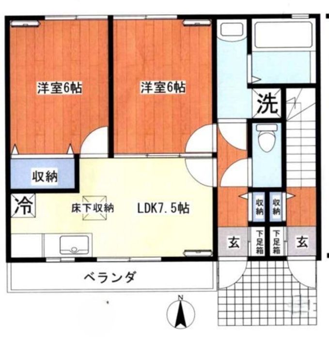 第5グリーンコーポ中里の間取り