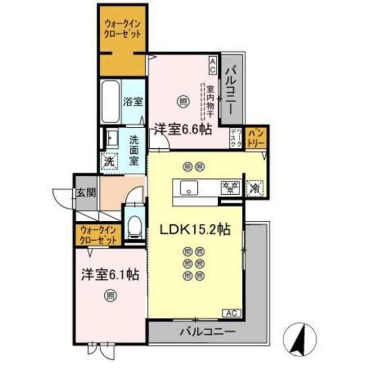 ガーデン ラピッズの間取り