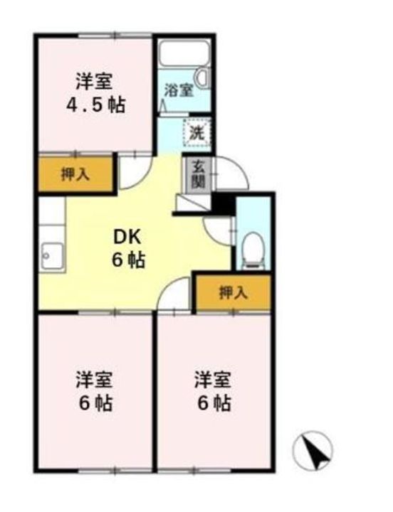 TRADサンリバーの間取り
