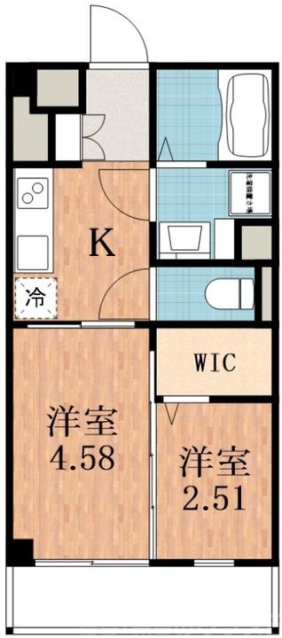 大阪府大阪市住吉区長居東4(マンション)の賃貸物件の間取り