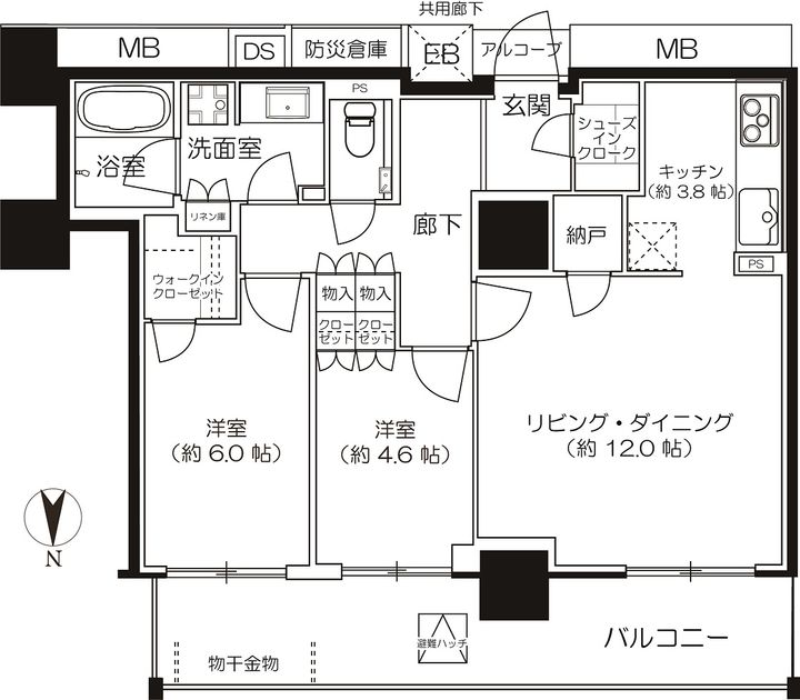 シエリア大阪上町台の間取り