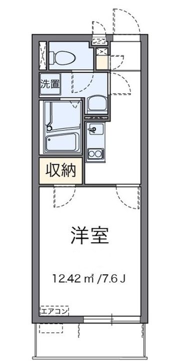 神奈川県横浜市鶴見区市場上町(マンション)の賃貸物件の間取り