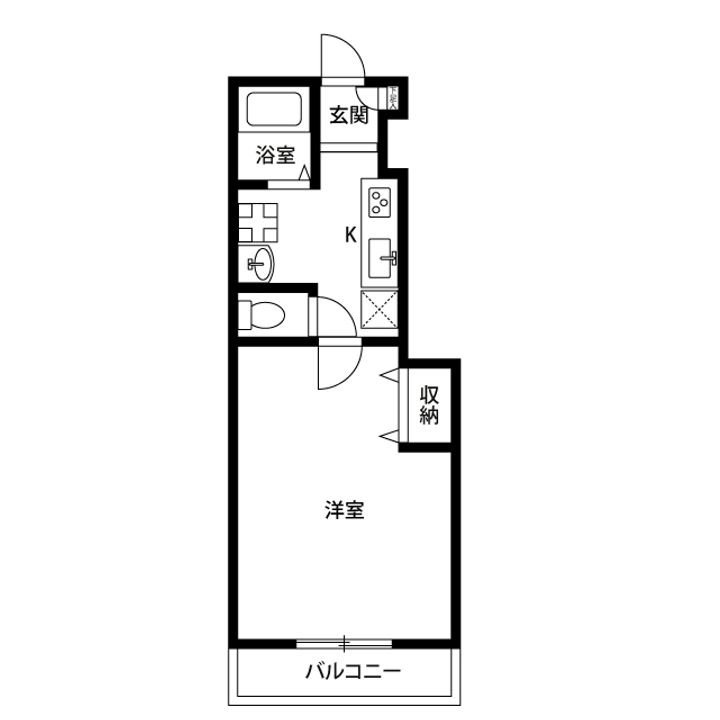 アンプルール リーブル 楓の間取り