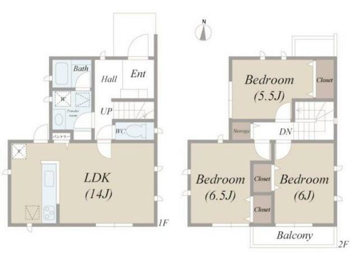 埼玉県草加市氷川町(一戸建)の賃貸物件の間取り