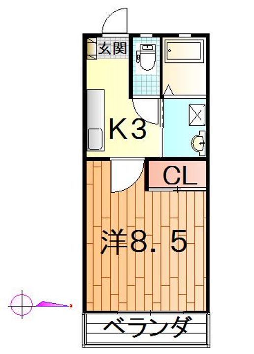 ブランドール長町の間取り