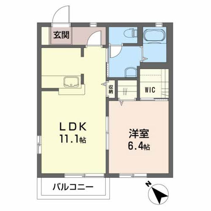 セゾンコートBの間取り