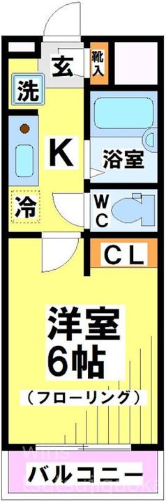 東京都調布市西つつじケ丘3(マンション)の賃貸物件の間取り