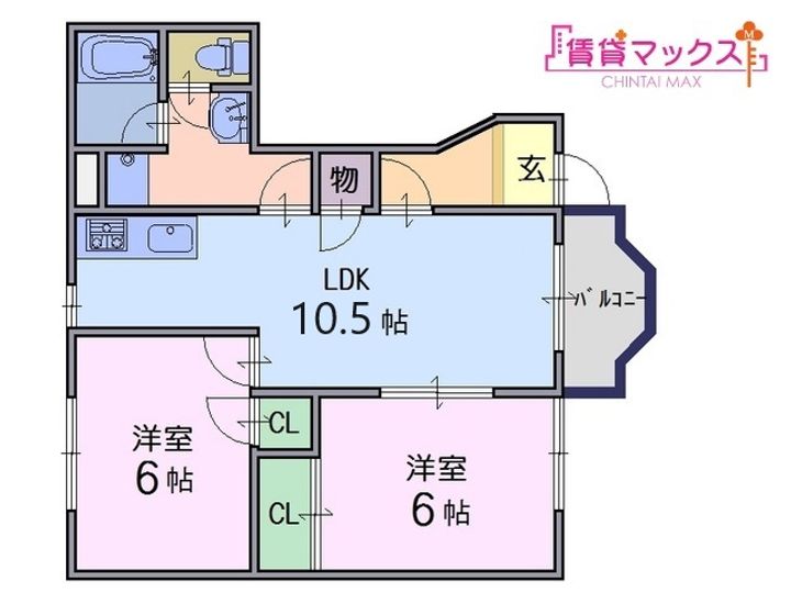 奈良県葛城市東室(アパート)の賃貸物件の間取り