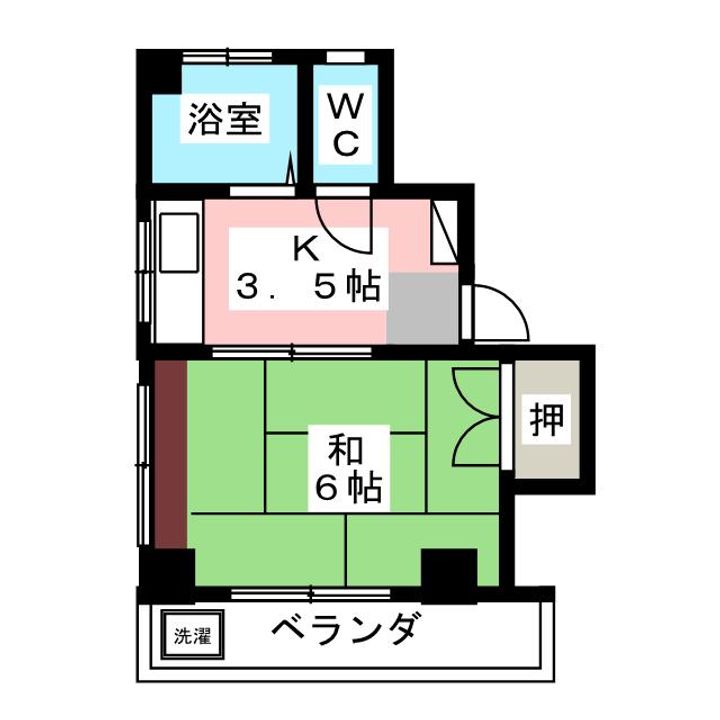 ハイツ市田の間取り