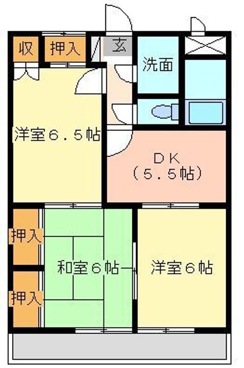 マンションタケダの間取り