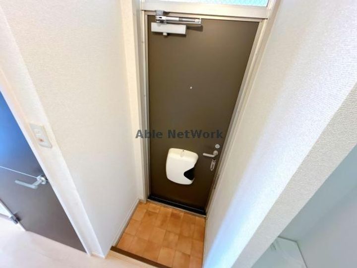 プレジール恩田の玄関